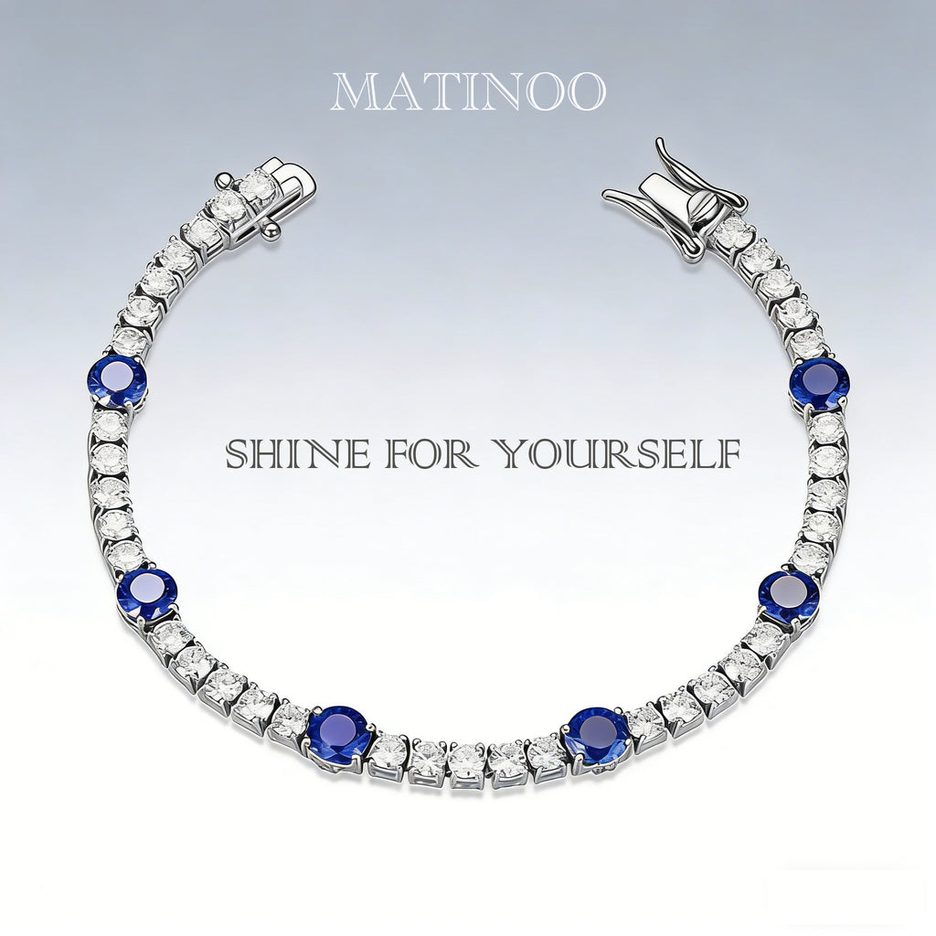 Lab Grown Diamond Tennis Bracelet – Classic 18K White Gold