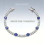 Lab Grown Diamond Tennis Bracelet – Classic 18K White Gold