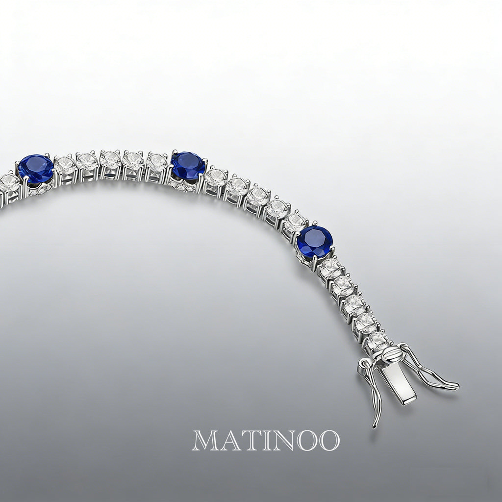 Lab Grown Diamond Tennis Bracelet – Classic 18K White Gold
