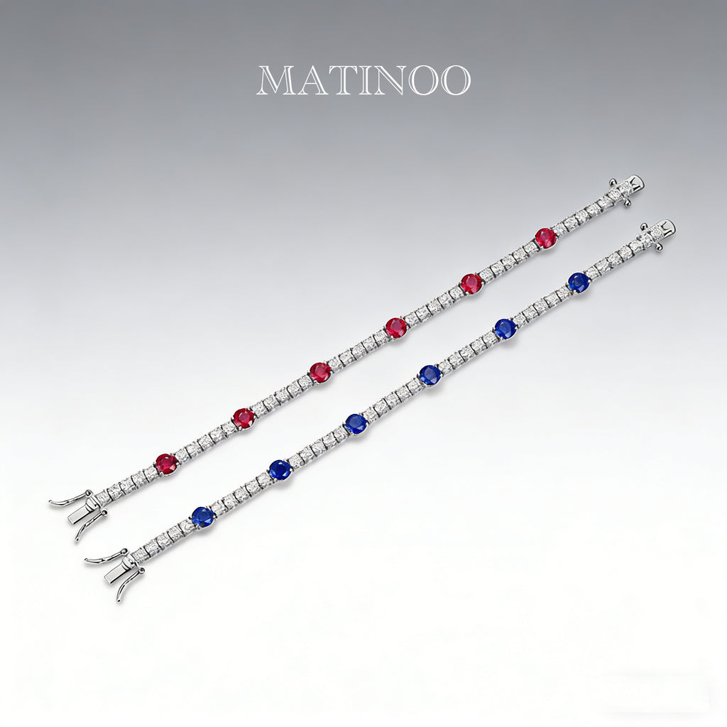 Lab Grown Diamond Tennis Bracelet – Classic 18K White Gold