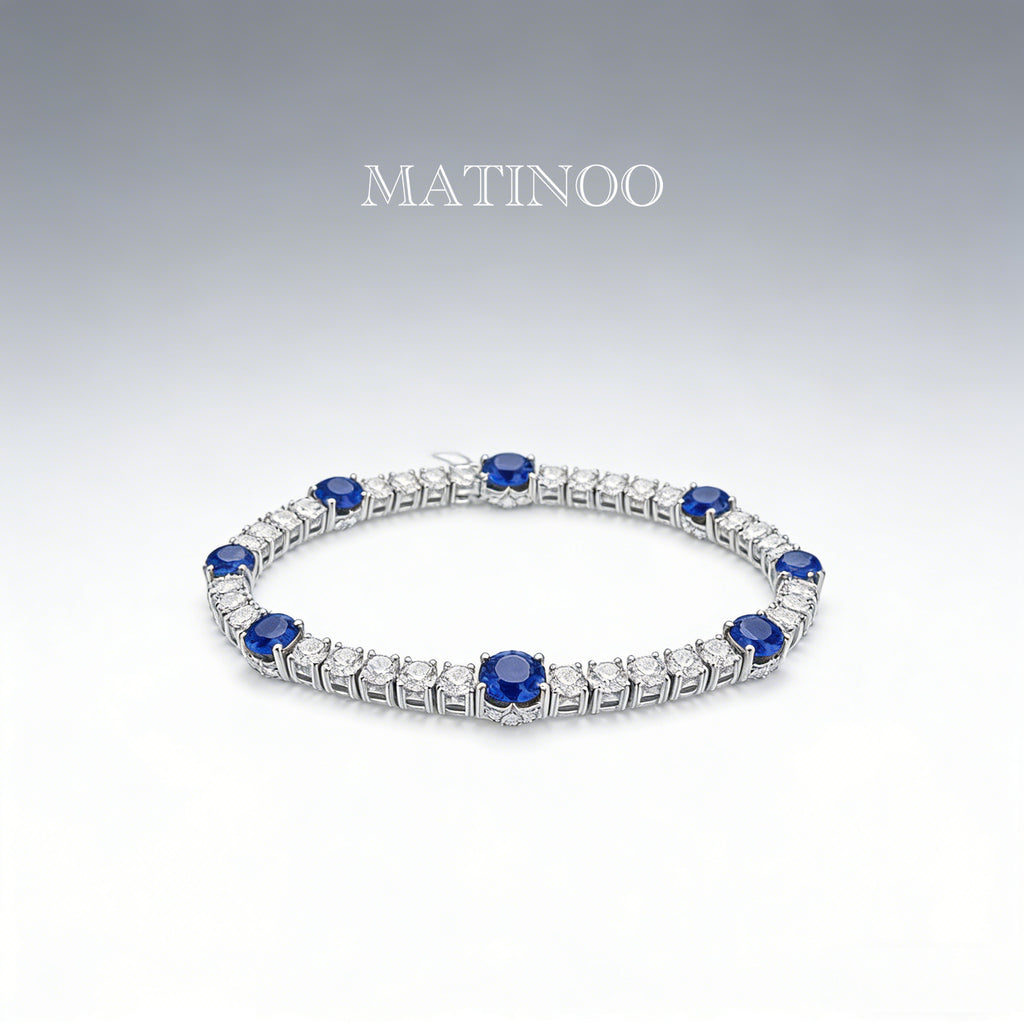 Lab Grown Diamond Tennis Bracelet – Classic 18K White Gold