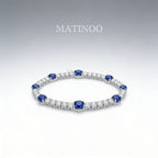 Lab Grown Diamond Tennis Bracelet – Classic 18K White Gold