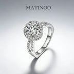 Lab grown diamond ring engagement ring 3D castle cluster ring