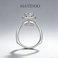 Lab grown diamond ring engagement ring 3D castle cluster ring