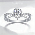 V-Crown Lab Grown Diamond Engagement Ring Wedding Ring