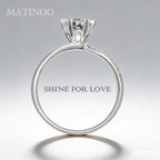 Snowflake Six-Prong Twisted Band Lab-Grown Diamond Engagement  Ring