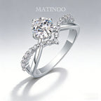 V-Crown Lab Grown Diamond Engagement Ring Wedding Ring