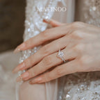 V-Crown Lab Grown Diamond Engagement Ring Wedding Ring
